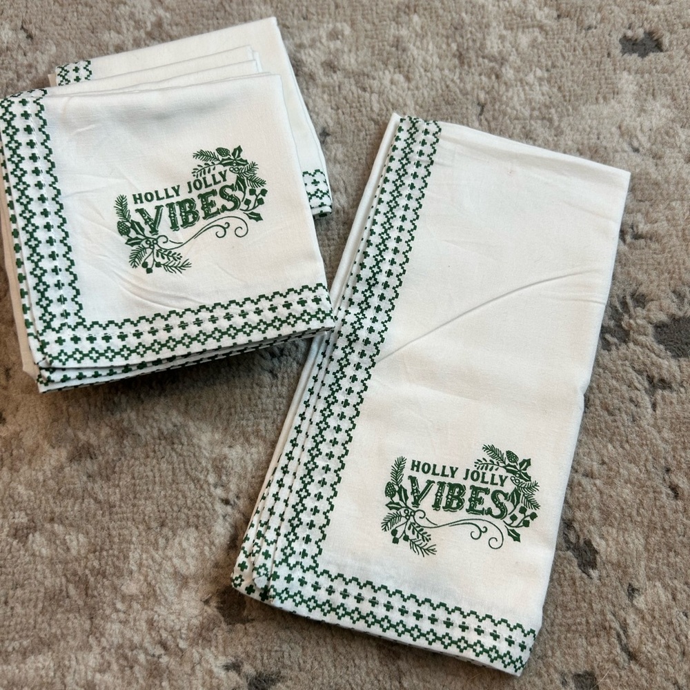Christmas cloth napkins